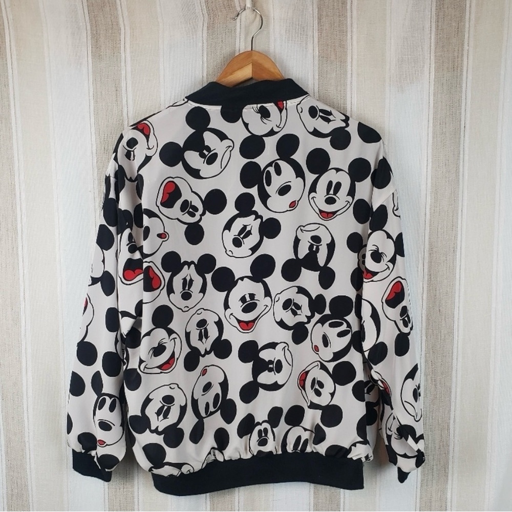 Mickey Mouse Patterned Bomber Jacket - image 4